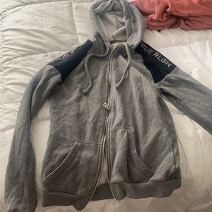 true religion zip up sweater hoodie
